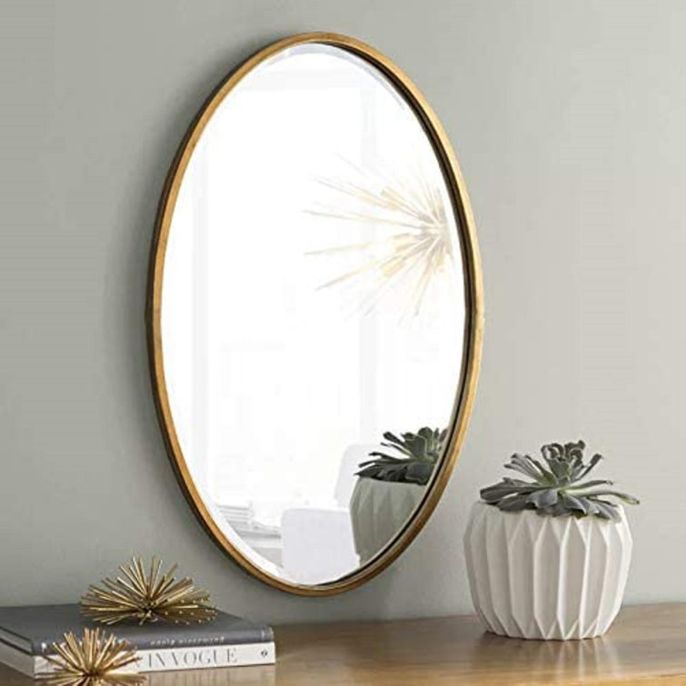 Mercer41 Hascal Oval Metal Wall Mirror | Wayfair